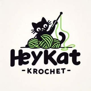 Hey Kat Krochet Logo